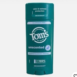 Tom’s Deodorant Unscented Aluminum Free Natural Clear 3.25 oz